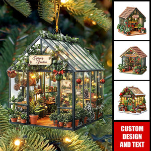 Personalized Greenhouse Christmas Ornament Gift For Plant Lover,Gardener-2024 New Release