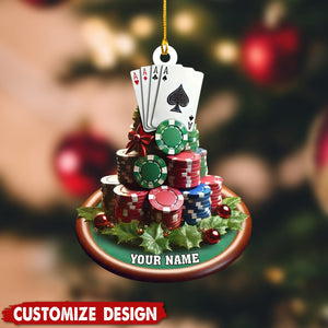 Personalized Poker Ornament-2024 New Release