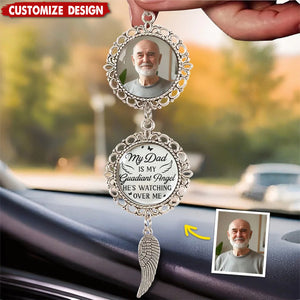 Personalized Photo Your Love Lights My Way Until We Meet Again Metal Car Ornament