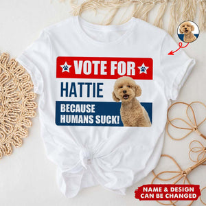 Vote For My Furry Best Friend - Personalized T-shirt