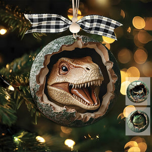 Dinosaur Christmas Ornament-Gift For Dinosaur Lover-2024 New Release