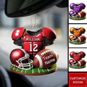 Personalized American Football Car Ornament - Gift For American Football Lovers - New Release