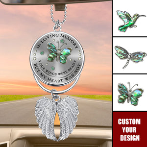 Your Wings Were Ready But My Heart Was Not - Personalized Memorial Wings Ornament