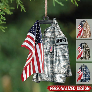 2024 New Release U.S Airforce/Navy/Army Hanging Ornament Christmas-Personalized Acrylic Ornament