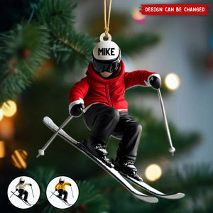 Personalized Skiing Ornament, Gifts For Skiing Lovers-2024 New Release