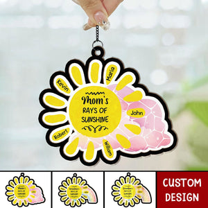 Grandma's Rays Of Sunshine - Personalized Window Hanging Suncatcher Ornament