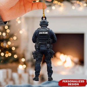 Personalized Police Ornament-Gift for Dad,Husband-2024 New Release