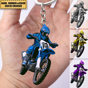 Personalized Motorcycle Acrylic Keychain - Gift For Motorcycle Lovers