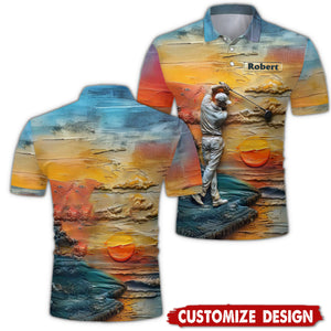 Golf Is My Life - Personalized Golf Polo Shirt