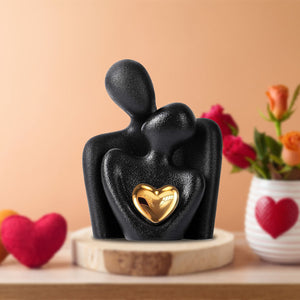 Mini Couple With Heart Statue, Anniversary Gift For Couple