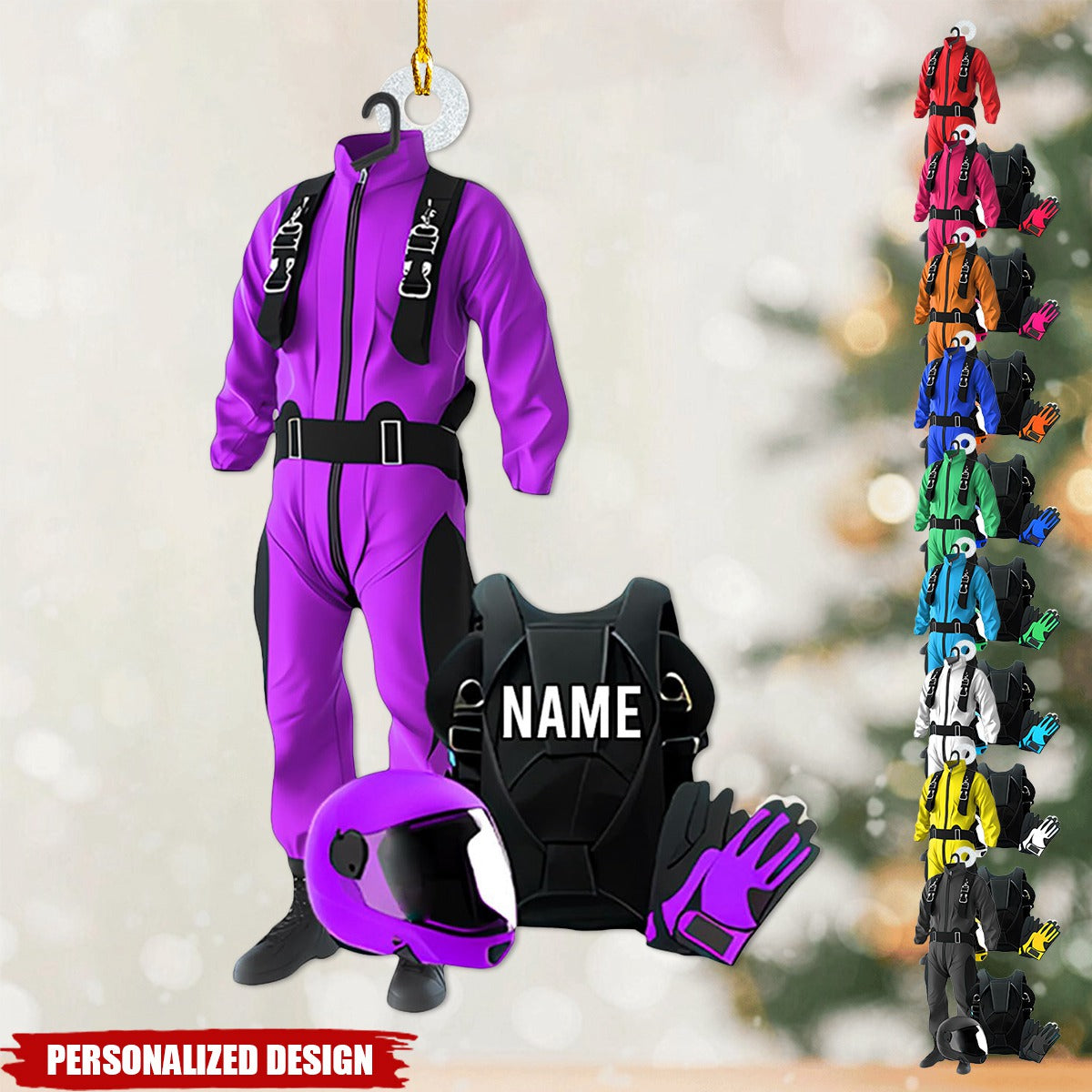 Personalized Skydiving Christmas Ornament-Gifts For Skydiving Lovers-2024 New Release