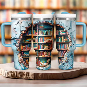 Portal to Knowledge - Tumbler with Handle