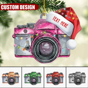 Personalized Custom Camera Acrylic Ornament