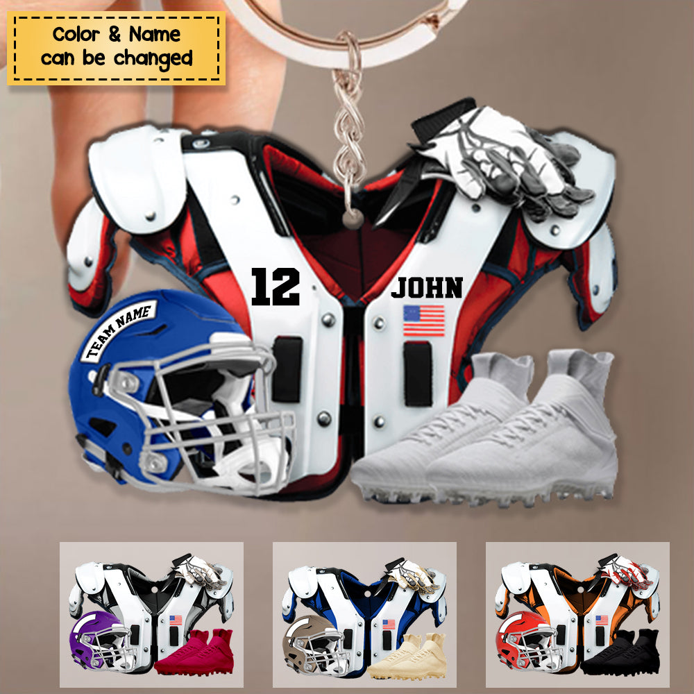 American Football - Personalized Keychain, Gift For Football Fans