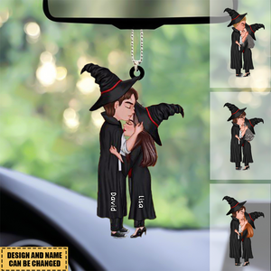 Withy/Witch/Magician/wizard Doll Couple Kissing Personalized Acrylic Car Hanging Ornament