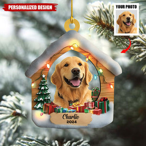 Personalized Dog Photo Christmas Ornament-Gift For Dog Lover-2024 New Release