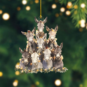 2024 New Release-Donkey Christmas Ornament-Gift for Donkey Lover