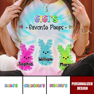 Personalized Easter Tie Dye Style T-Shirt-Easter Gift