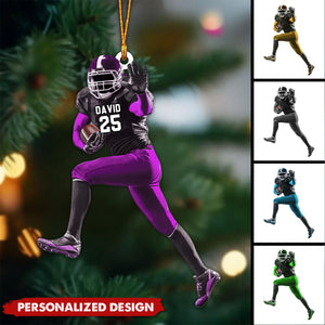 Personalized American Football Christmas Ornament, Gift For American Football Players-2024 New Release