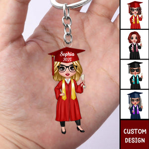 Class Of 2025 Senior Graduation Gift For Daughter Personalized Acrylic Keychain