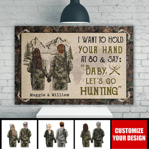 Baby, Let's Go Hunting Horizontal Poster - Gift For Couple, Hunting Lovers