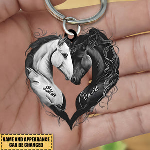 Personalized Horse Acrylic Keychain- Gift For Horse Lover