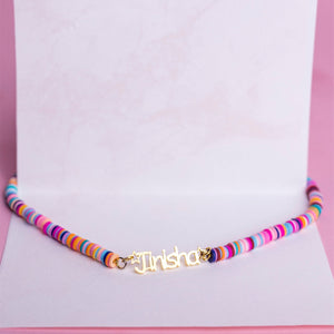 Personalized Rainbow Name Necklace - Gift For Girl,Daughter,Granddaughter