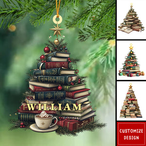 Personalized Book Acrylic Ornament - Gift For Reading Lovers - 2024 New Release