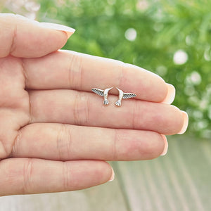 Hummingbird Studs - Gift For Bird Lovers