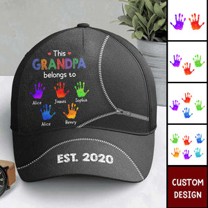 This Grandpa Belongs To - Personalized Classic Cap