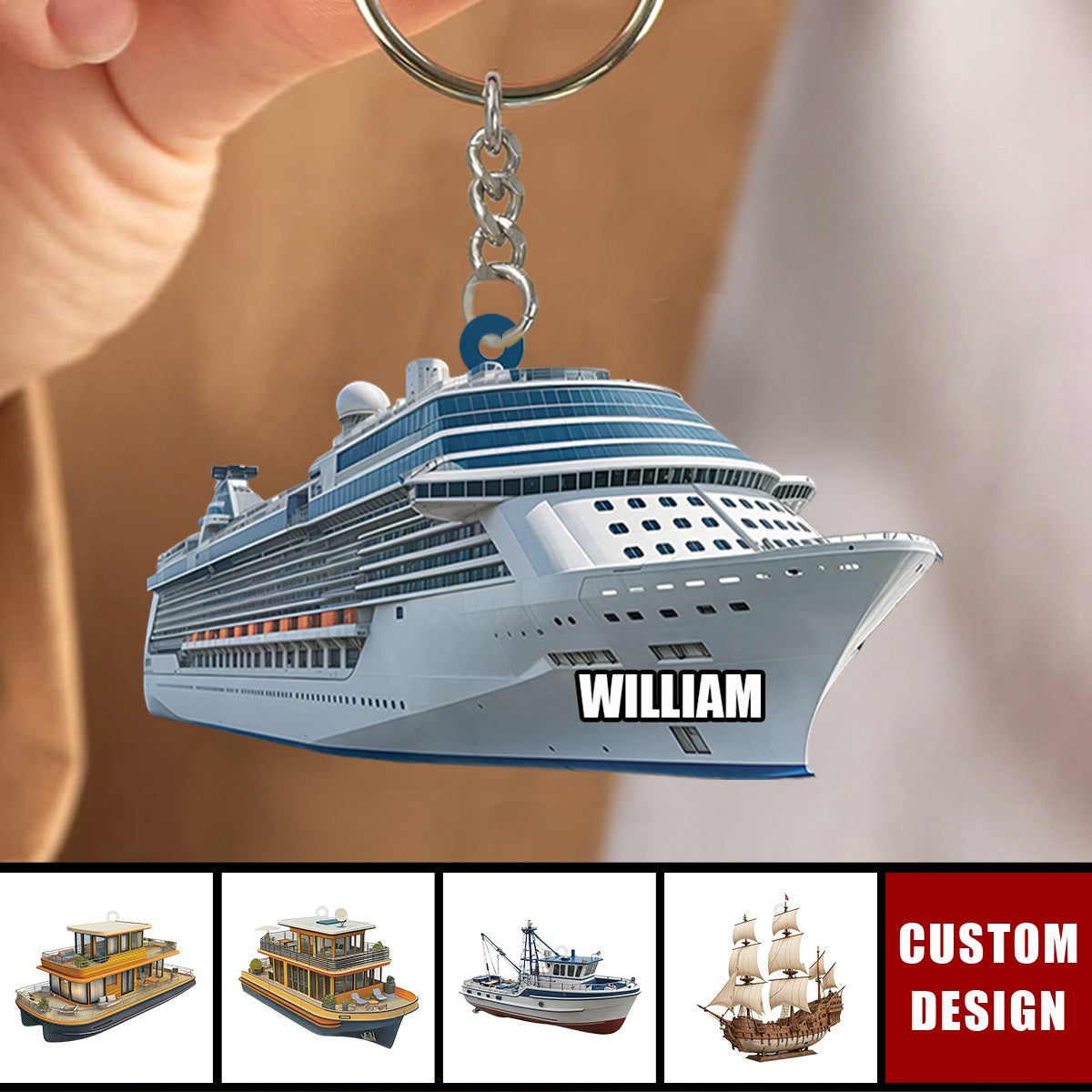 Personalized Cruise Ship Keychain,Gift For Cruise Lovers