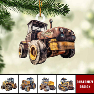 Personalized Road Roller Christmas Ornament Gift For Heavy Equipment Lovers- 2024 New Release