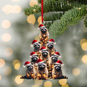 2024 New Release - Raccoon Christmas Tree Ornament