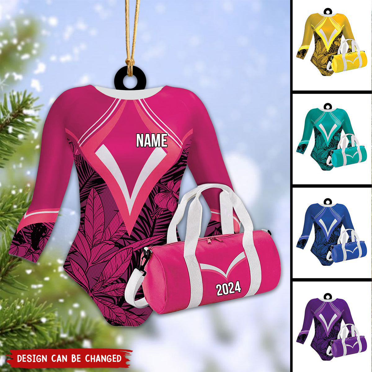 Personalized Gymnastics Leotards Christmas Ornament, Gift for Gymnasts and Gym Lovers - 2024 New Release