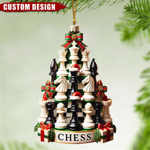 Personalized Chess Christmas Ornament - Gift For Chess Lovers - 2024 New Release