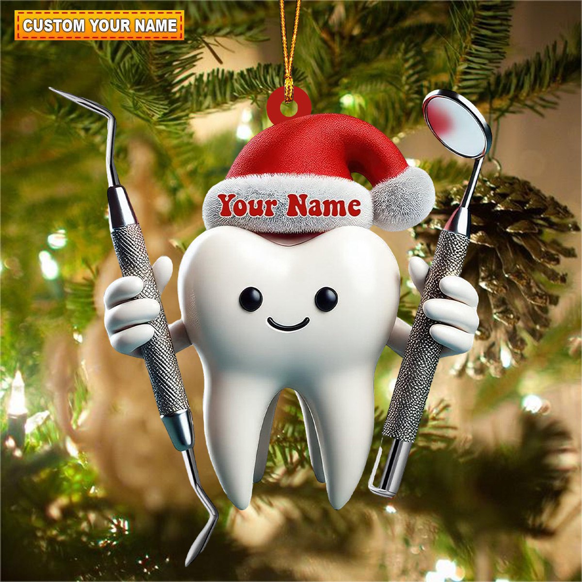 Personalized Dentist Christmas Ornament-Gift For Hygienists-2024 New Release