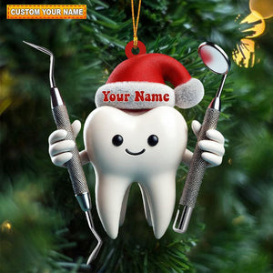 Personalized Dentist Christmas Ornament-Gift For Hygienists-2024 New Release