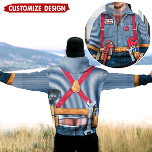 My Mechanic Man-Personalized Mechanic Hoodie