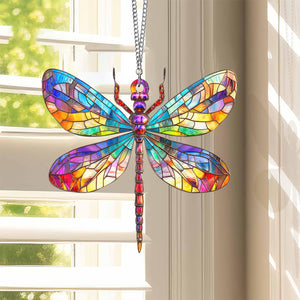 Dragonfly Window Hanging Suncatcher Ornament Gift For Dragonfly Nature Lover