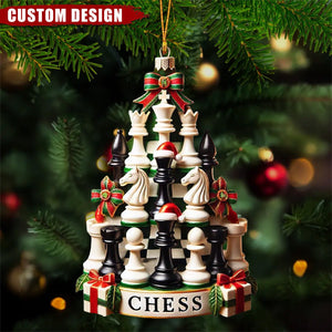 Personalized Chess Christmas Ornament - Gift For Chess Lovers - 2024 New Release