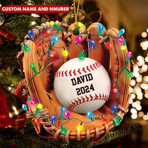 Personalized Baseball Christmas Ornament-Gifts For Baseball Lover,Baseball Team-2024 New Release