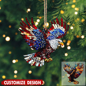 Personalized Eagles Christmas Ornament Gift for Eagles Lover-2024 New Release