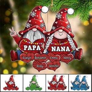 2024 New Release - Family Is What Christmas Is All About - Personalized Acrylic Ornament, Christmas Gift For Grandma, Grandpa