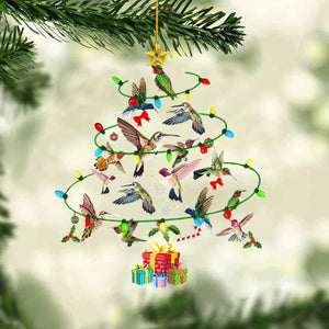 Hummingbird Christmas Tree Ornament With Light-Gift For Bird Lover-2024 New Release