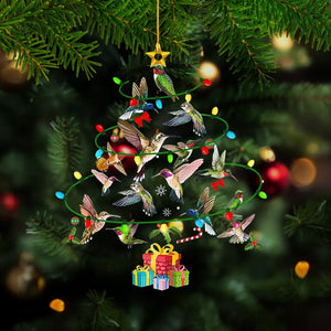 Hummingbird Christmas Tree Ornament With Light-Gift For Bird Lover-2024 New Release