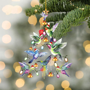 Funny Hummingbird Christmas Tree Ornament-Gift For Bird Lover-2024 New Release