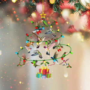 Hummingbird Christmas Tree Ornament With Light-Gift For Bird Lover-2024 New Release