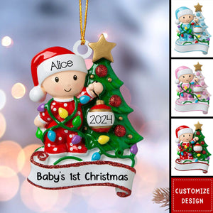 Personalized Snow Baby's Christmas Ornament - 2024 New Release