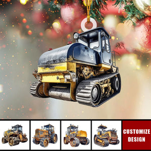 Personalized Road Roller Christmas Ornament Gift For Heavy Equipment Lovers- 2024 New Release