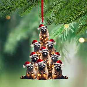 2024 New Release - Raccoon Christmas Tree Ornament